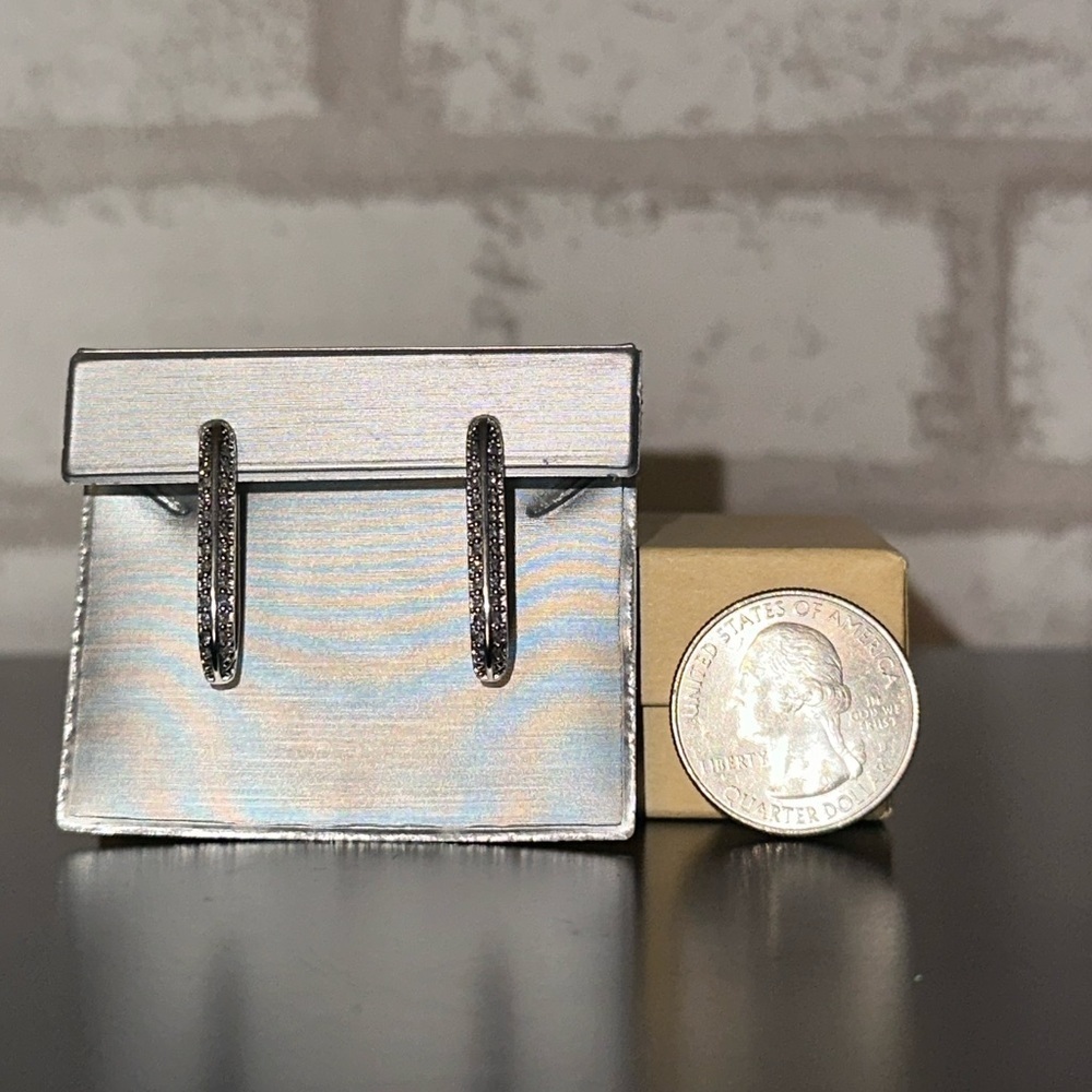 Silver & Zircon earrings